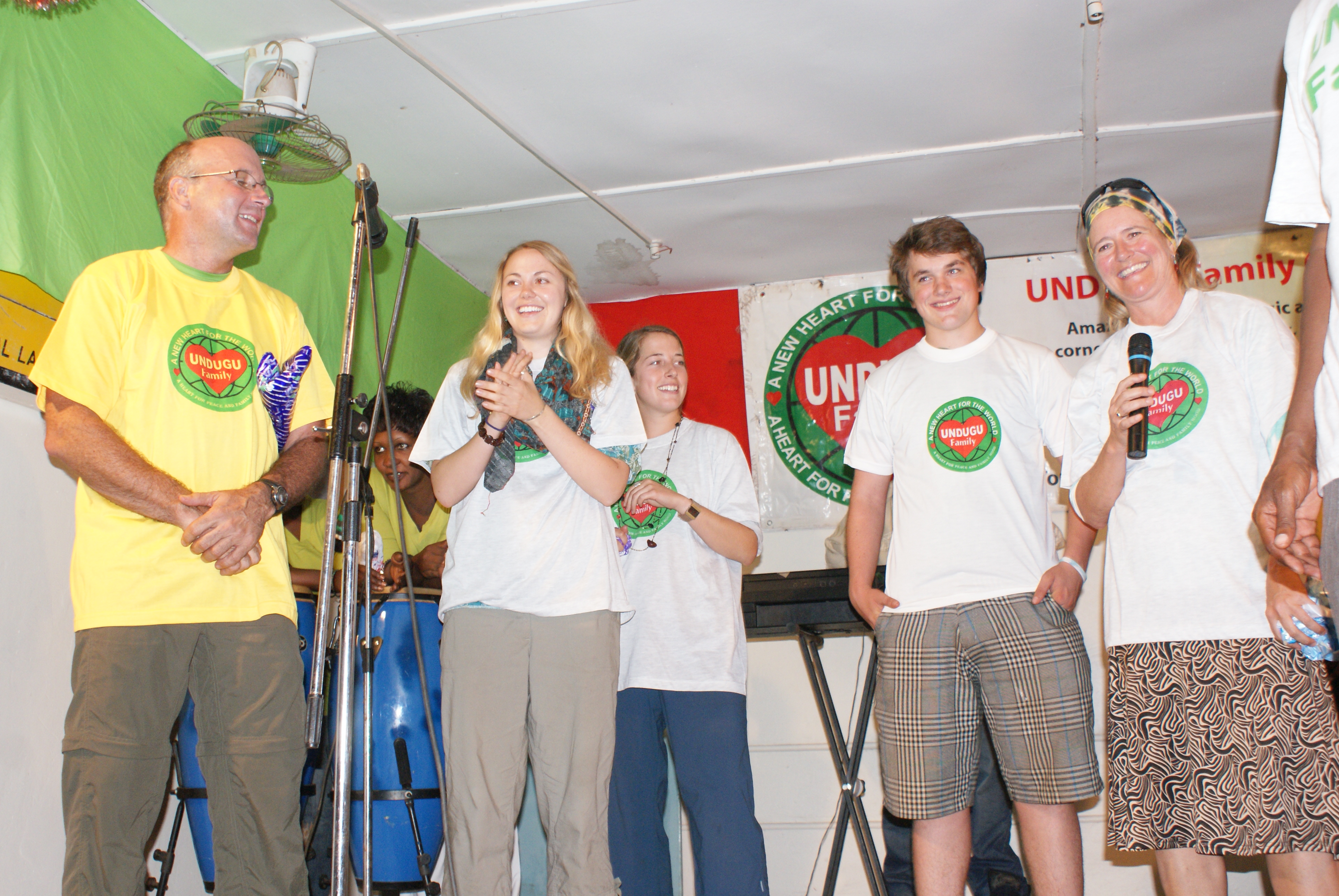 USA brs &srs on stage in Gulu